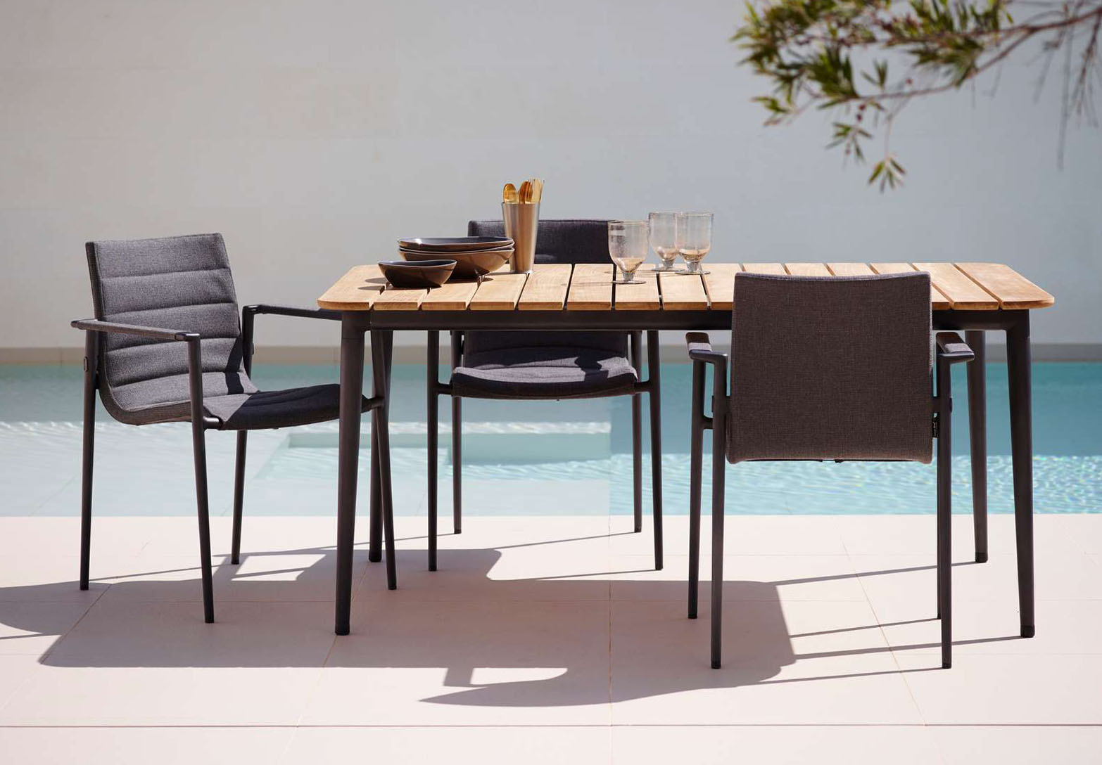 Runde haveborde. excellent teak stole gr with runde haveborde. cool ...