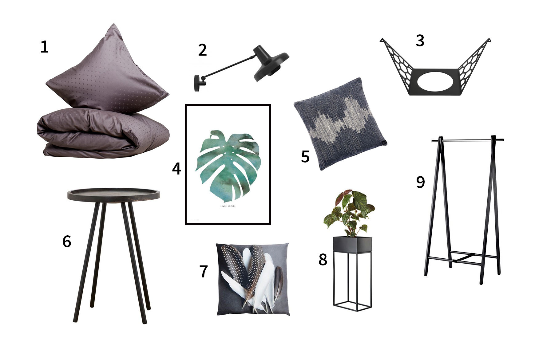 Inspiration: soveværelse med sorte elementer