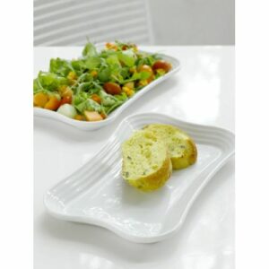 Steel-Function Bari serveringsfad lille 2 stk. i hvid porcelæn